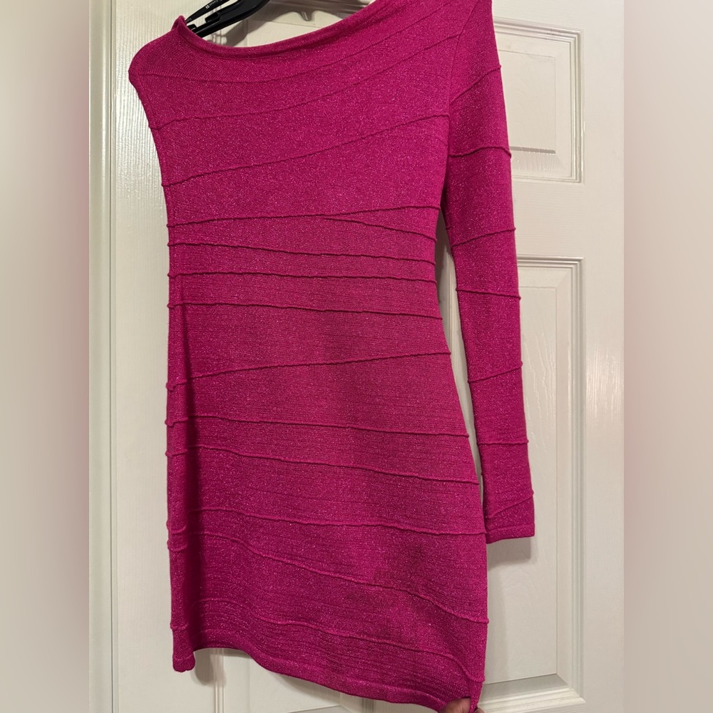 One shoulder mini dress